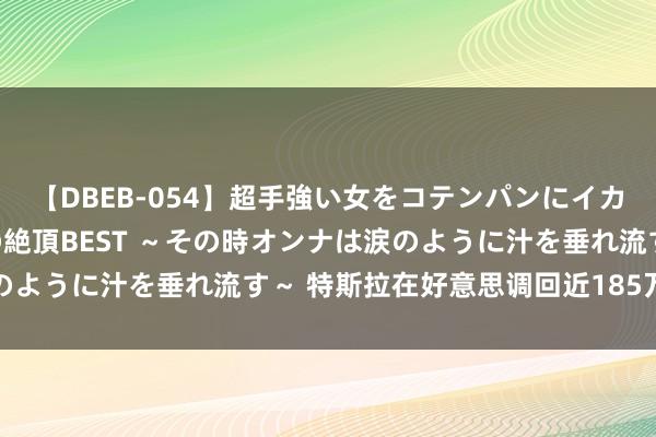 【DBEB-054】超手強い女をコテンパンにイカせまくる！危険な香りの絶頂BEST ～その時オンナは涙のように汁を垂れ流す～ 特斯拉在好意思调回近185万辆汽车