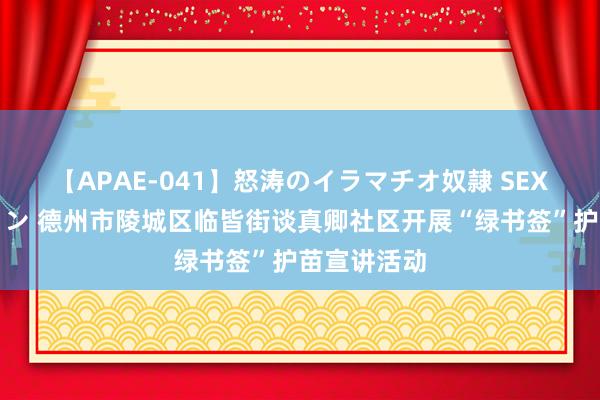 【APAE-041】怒涛のイラマチオ奴隷 SEXコレクション 德州市陵城区临皆街谈真卿社区开展“绿书签”护苗宣讲活动